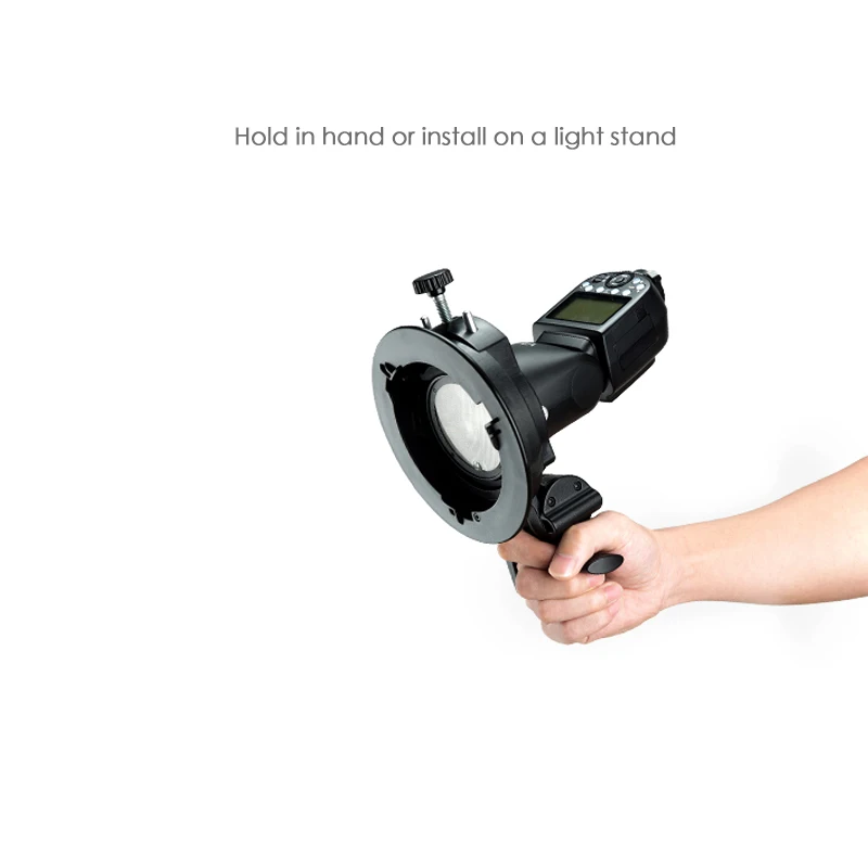 Godox S2 Flash Bracket Bowens Mount Is Suitable For V1 Round Head Flash V860ii Tt350 Series S Chuck Bowens Mount Accessories