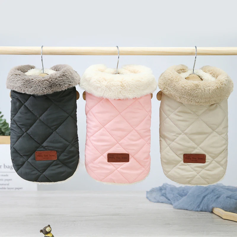 겨울 강아지 패딩 재킷 패션 강아지 옷, 따뜻하고 부드러운 강아지 다운 코트, ..