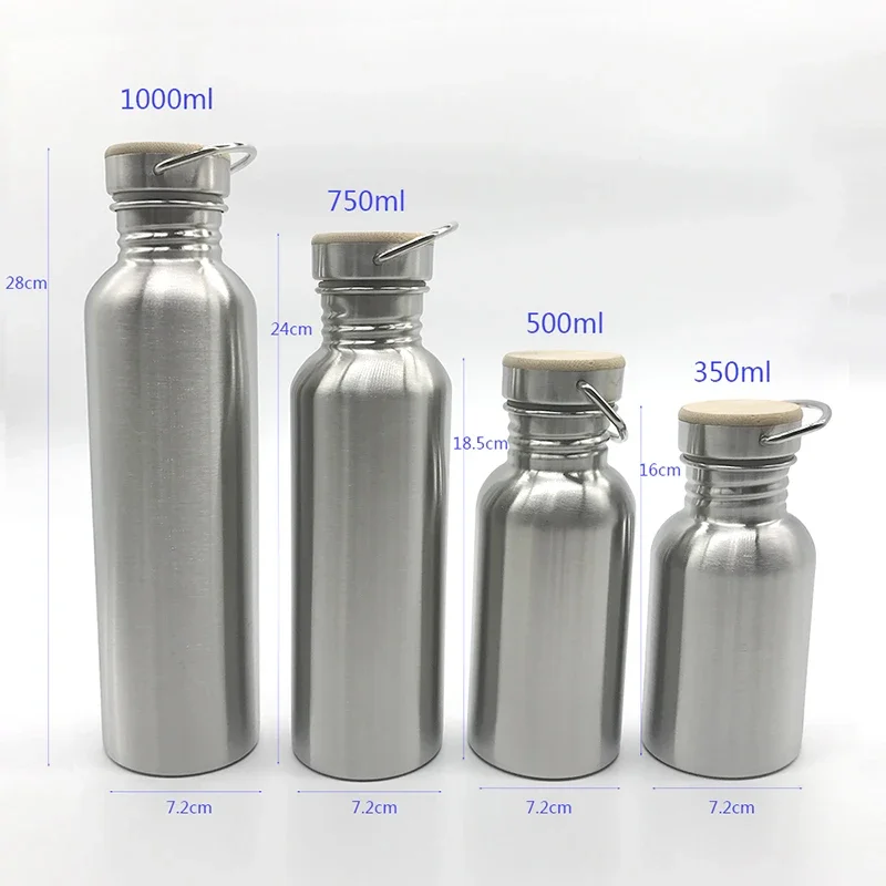 Stainless Steel Water Bottle with handle 1000ml/750ml/500ml/350ml for Sport Travel Cycling Hiking Camping sports water bottle sports bottle water bottle stainless steel water bottle