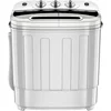 ZENY Portable Clothes Washing Machine Mini Twin Tub Washing Machine 13lbs Capacity with Spin Dryer,Compact Washer 3