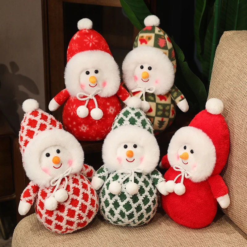 Cute Snowman Plush Toy Christmas Decoration
