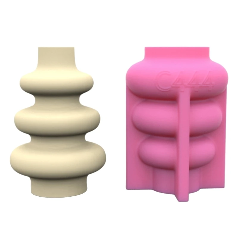 DIY Silicone Concrete Flower Pot Storage Box Mold for Succulent Plant Decor