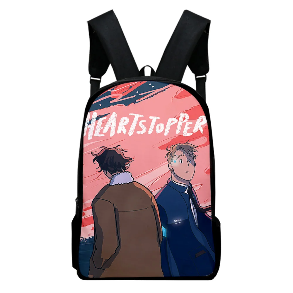 

Heartstopper Backpack Adult Kids School Bags Unisex Harajuku Daypack Children Cartoon Bags