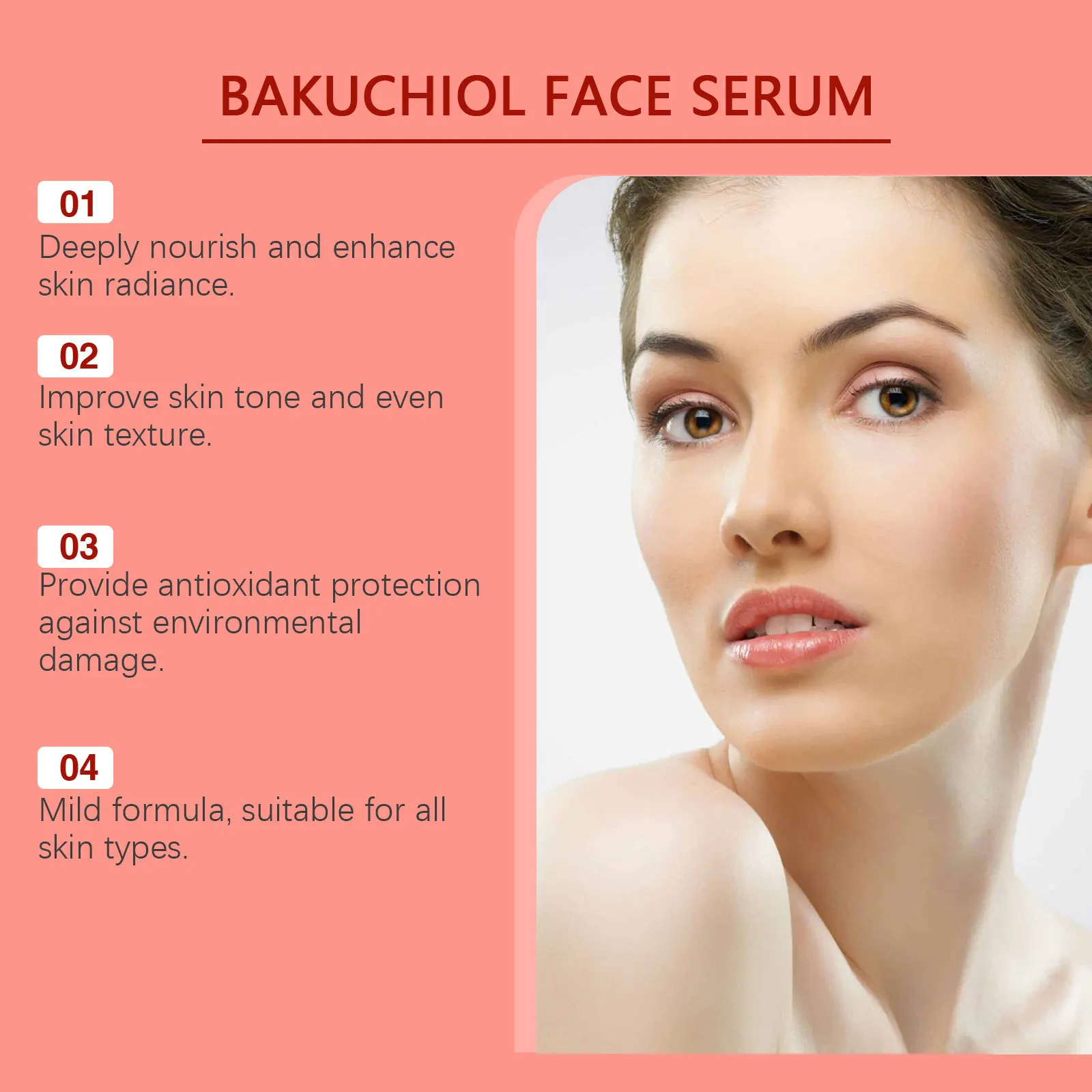 Bakuchiol Face Serum Anti Aging Lifting Firming Remove Fine Lines Skin Rejuvenation Brightening Hydrating Retinol Face Essence 5