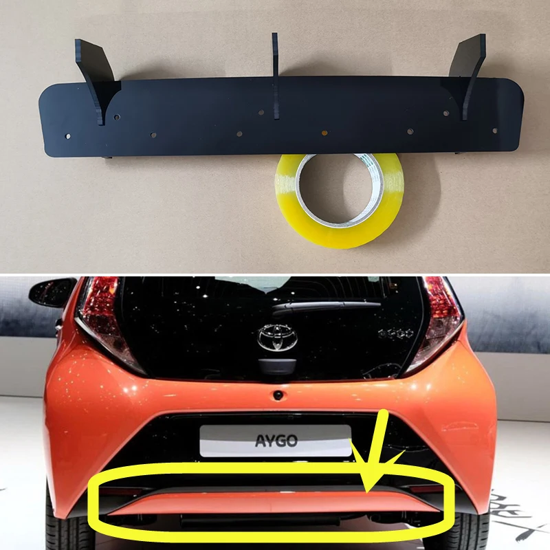 For-Toyota-Aygo-2014-2019-Year-Rear-Diffuser-Bumper-Lips-Spoiler ...