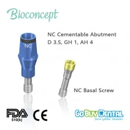 

NC Cementable Abutment, D3.5, GH 1, AH 4 (131060)
