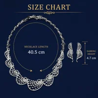 Ensemble de bijoux pour femmes, collier et boucles d'oreilles en zircone cubique, ensemble de bijoux de mariée pour femmes, accessoires pour fête de mariage 6