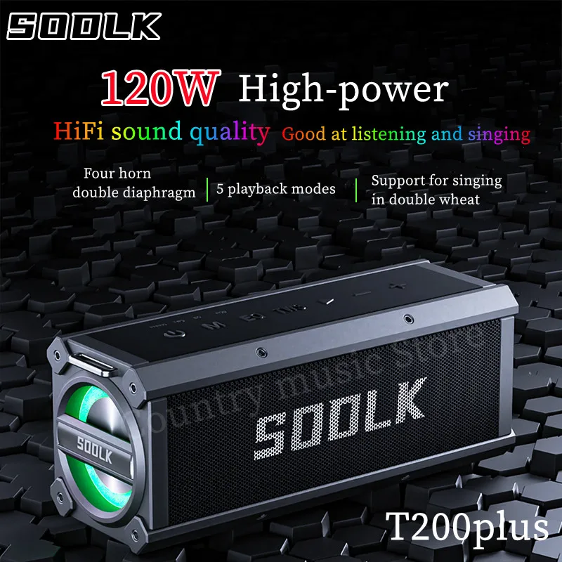 SODLK T200 plus120W High Power Bluetooth Speaker Home Theater Stereo