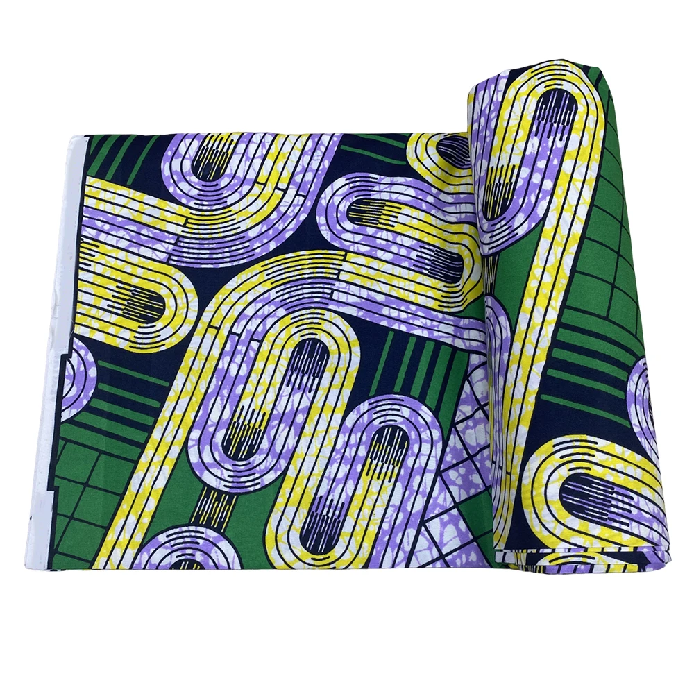 High Quality 6 yards African Ankara Printed Wax Fabric Handmade DIY Material Wax African Fabric Polyester