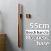 55CM New Household Solid Wood Magnetic Shoehorn Long Handle Shoe Lift Shoe Wearer Lazy Wearing Shoes Light Luxury Shoehorn 6