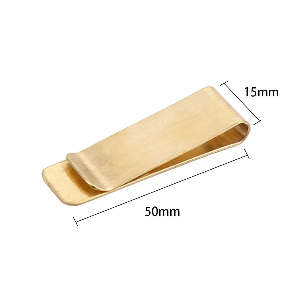 Fashion Delicate Man Clip Money Metal Holder 2 Colors Gold Color Cash Clamp Money Clip Wallet Credit Card ID Clips 6