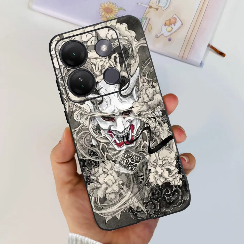 Stylish Patterned Soft Silicone Phone Back Cover