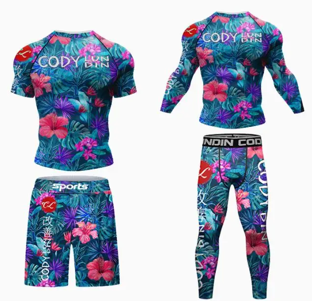 Ensembles de survêtement d'entraînement Rashguard pour enfants, combinaison de sport pour figurines, uniforme de grappin 6