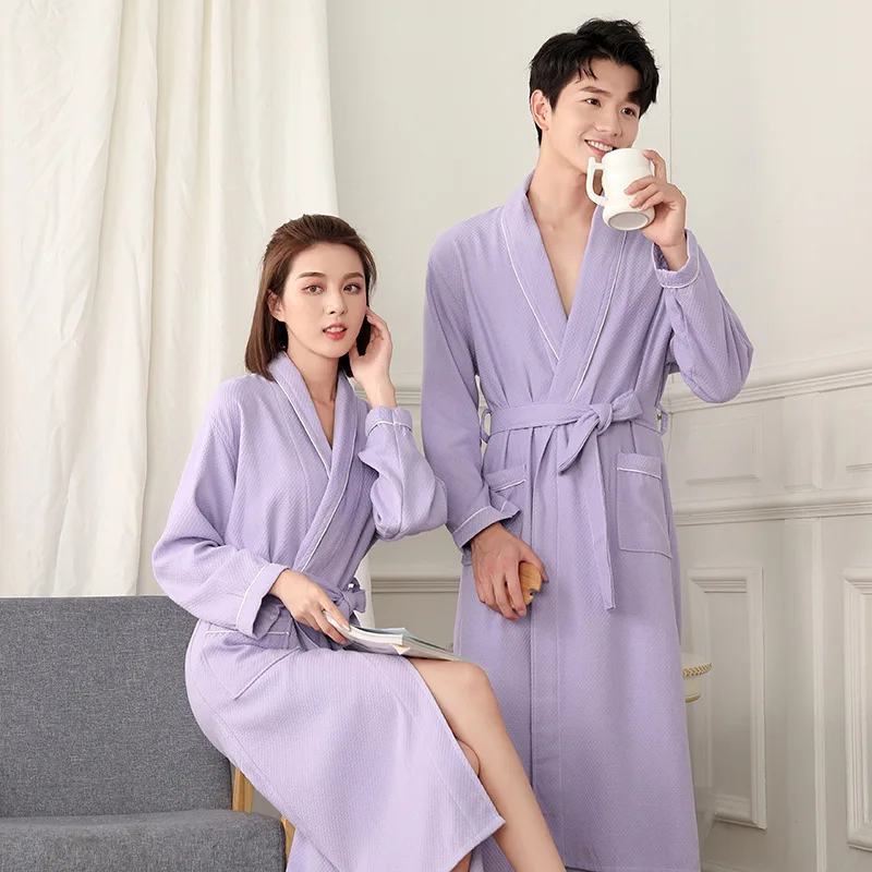 100% Cotton Ultra-soft Terry Adult Unisex Lightweight Luxury Bathrobe By  Blue Nile Mills : Target