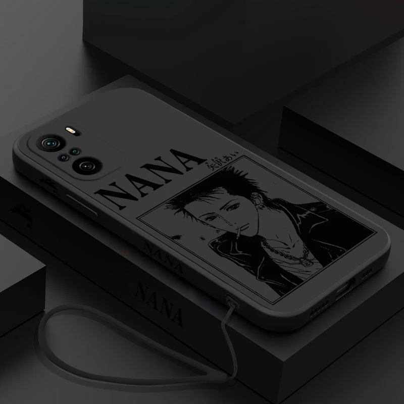 thumbnail image 1 of Funda de teléfono de Anime NANA Fashion para Xiaomi Redmi Note 13 12 12Pro 11 11S 11T 10S 10 Pro Plus 5G Liquid Left Rope, 1 of 5