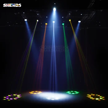 SHEHDS Flight Case With 2Pcs Mini Bulb Beam 230W 7R Moving Head Lighting For DJ Bar Concert Special Equipment 5