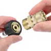 High Pressure Washer M22 To 1/4" Quick Connect Hitch 14MM/15MM 5000PSI Swivel Adaptor Car Wash Accessories 4