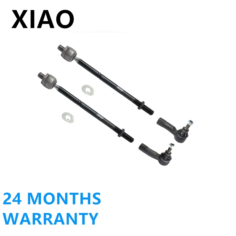 Engine 4PCS Inner + Outer Tie Rods Left + Right Kit Set Of 4 For VW Jetta Golf Eos Tiguan CC For Audi 1K0423811J 1K0423812J
