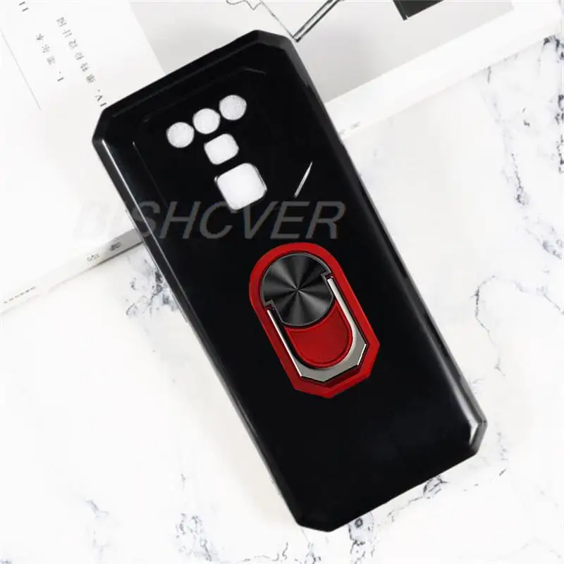 Enhanced Back Finger Ring Soft TPU Silicone Phone Case Cover