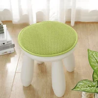Solid Color Round Cushion Thickened Non-slip Chair Cushion Home Small Round Stool Student Dormitory Chair Stool Ass Cushion 2