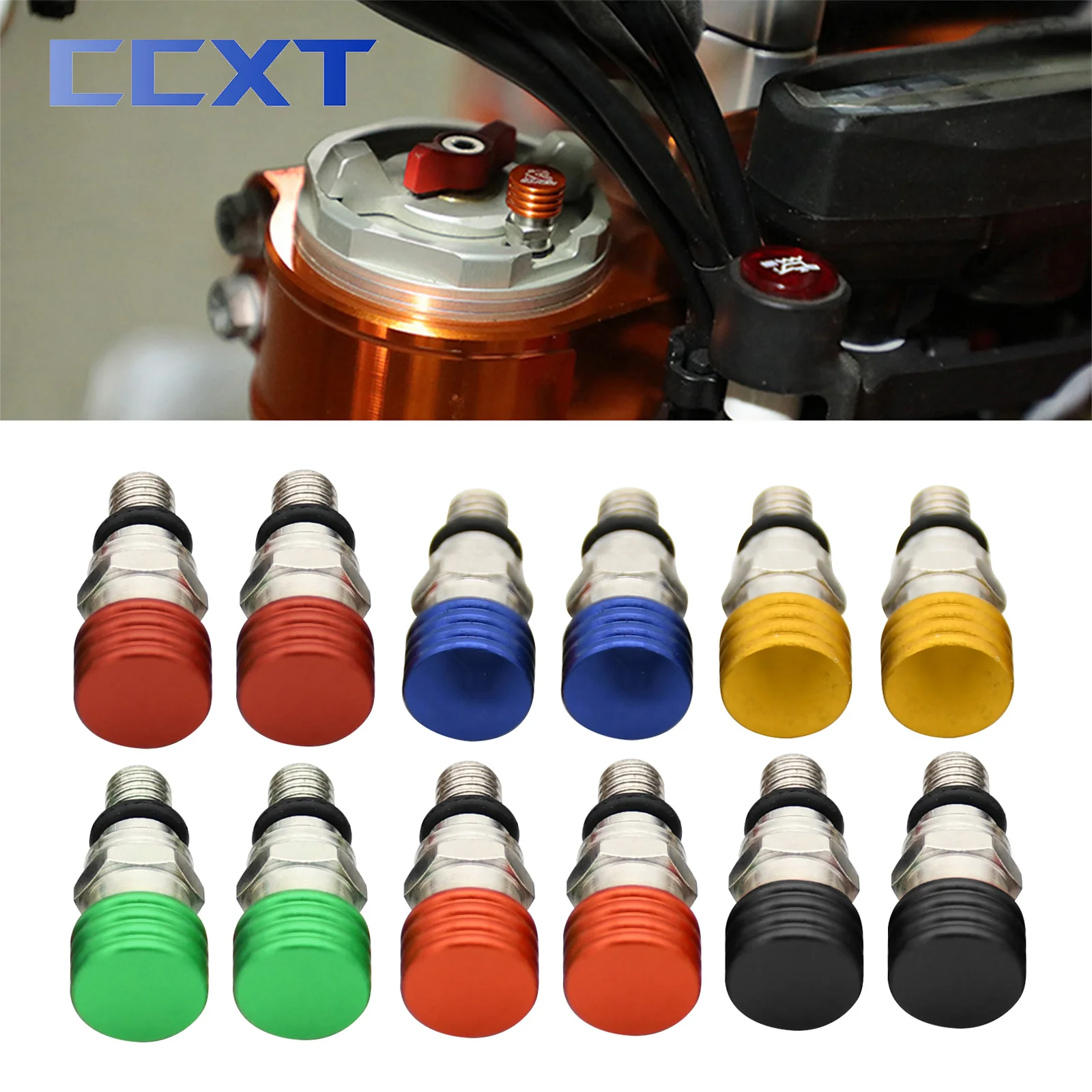 M5x0.8 Bleed Waterproof Front Fork Bleeder Relief Valve For Yamaha