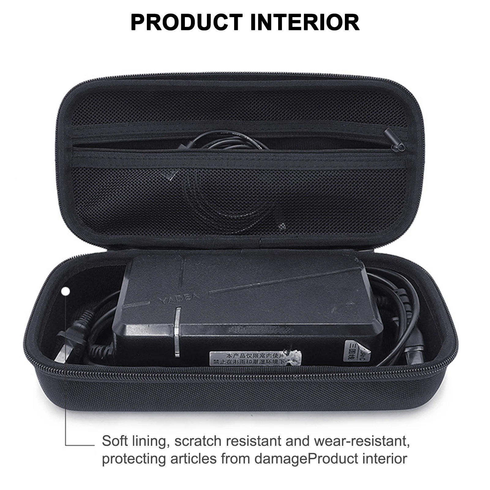 Trousse De Maquillage,Boîte De Rangement, Mallette De Rangement Rectangulaire Pour Câble De