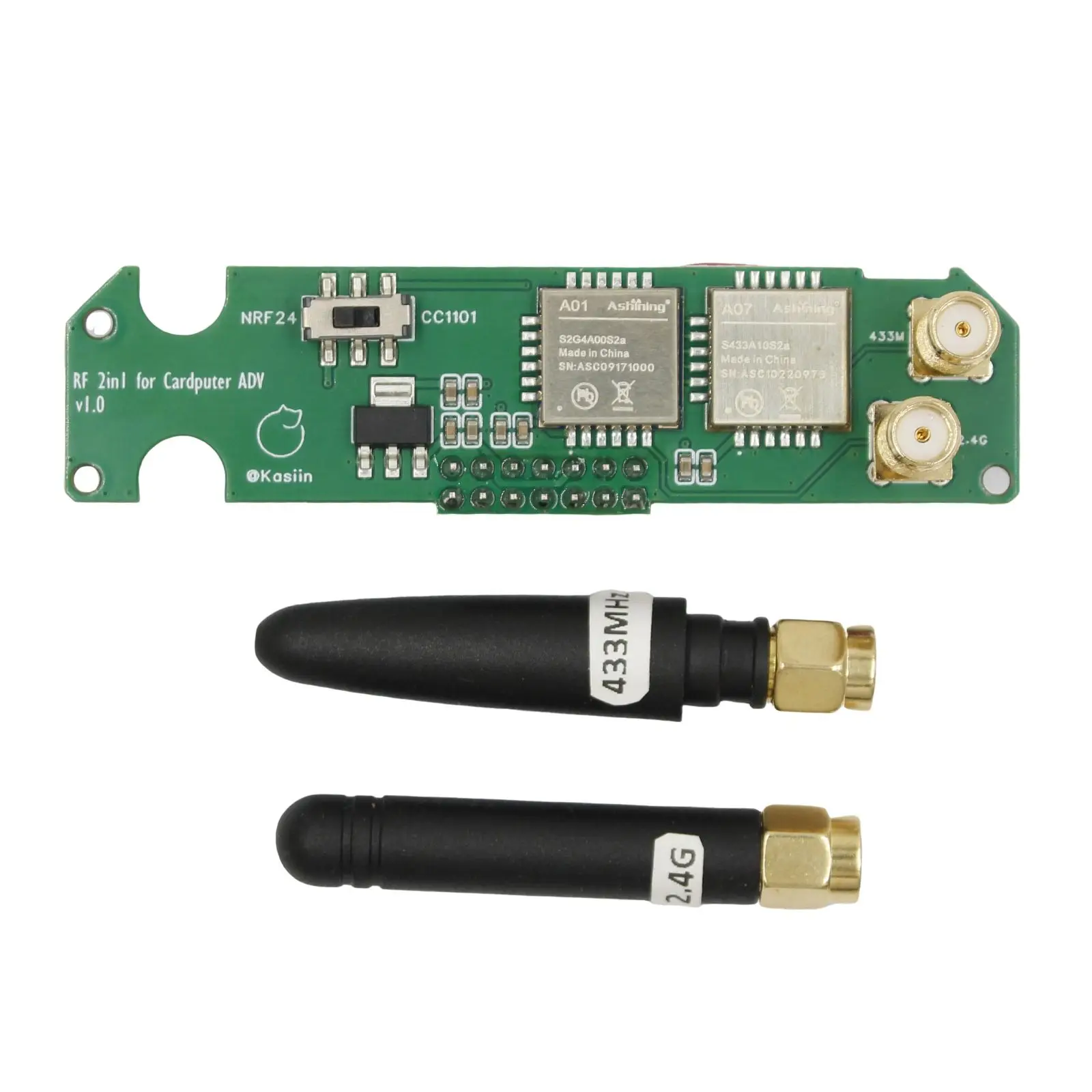 CC1101 & NRF24 2-in-1 ADV RF Testing Module for M5Stack Cardputer SubGHz Transceiver & 2.4G Jammer Works with Bruce Firmware