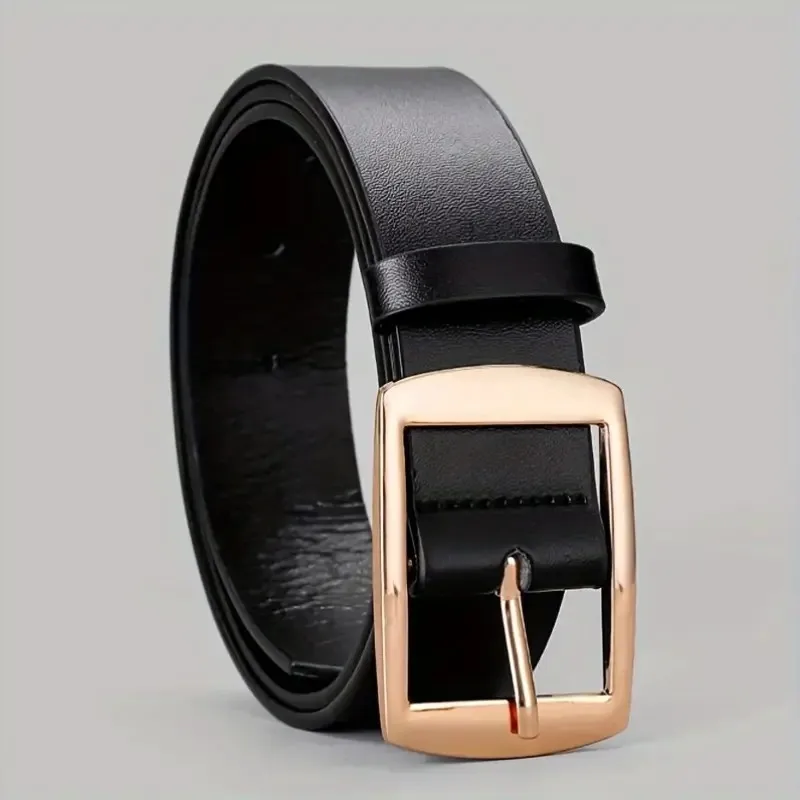 Belt PU Leather Metal Pin Buckle Famous Brand Designer Waist Strap for Jeans...