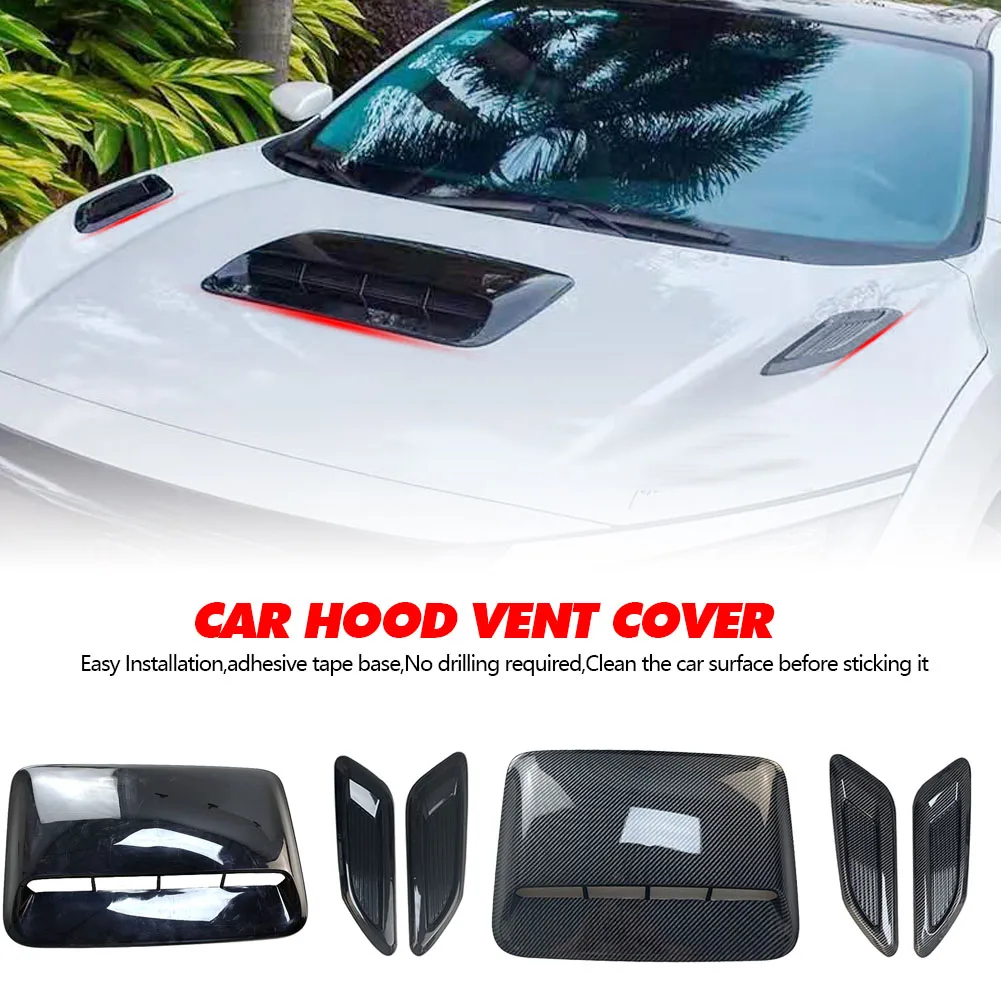 Car Air Flow Intake Hood Scoop Vent Decorative Covers Center