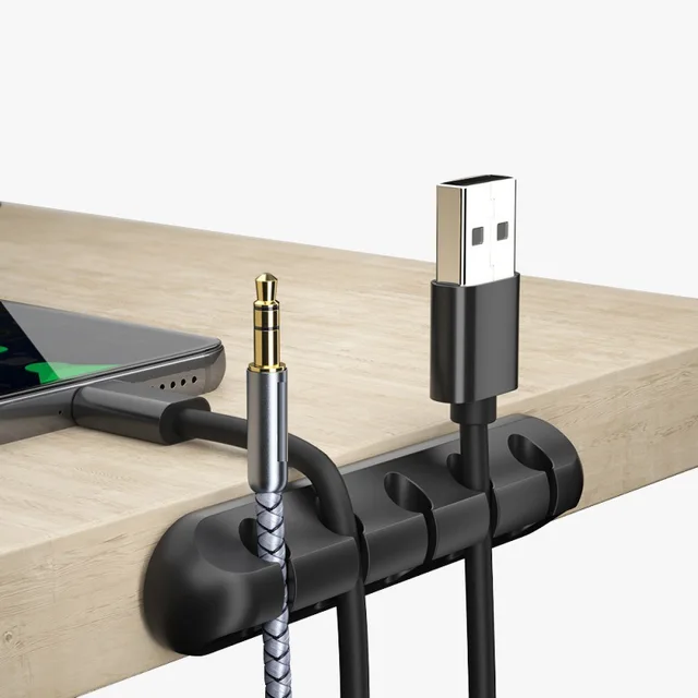 Kábeltartó Klipek Szilikon Kábelszervező Usb Huzalhuzal Fülhallgató Egér Huzal Tartó Asztali Autó Kábelkezelő Klip Tapadás - Image 2
