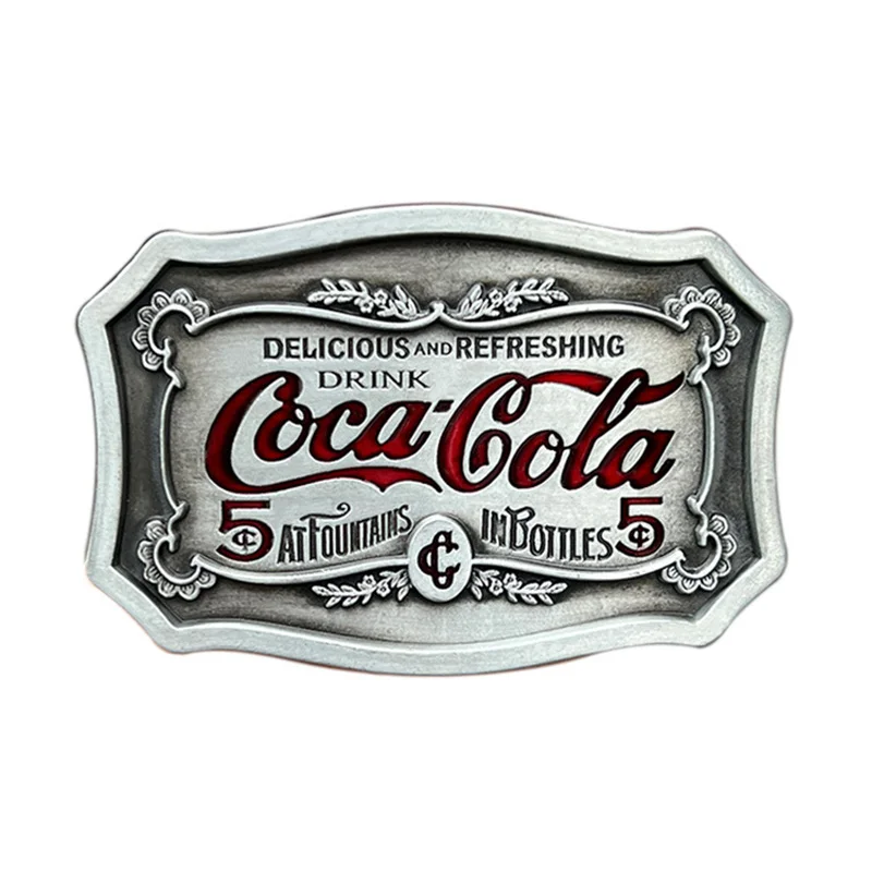 

Drink logo belt buckle Western cowboy Euro-American