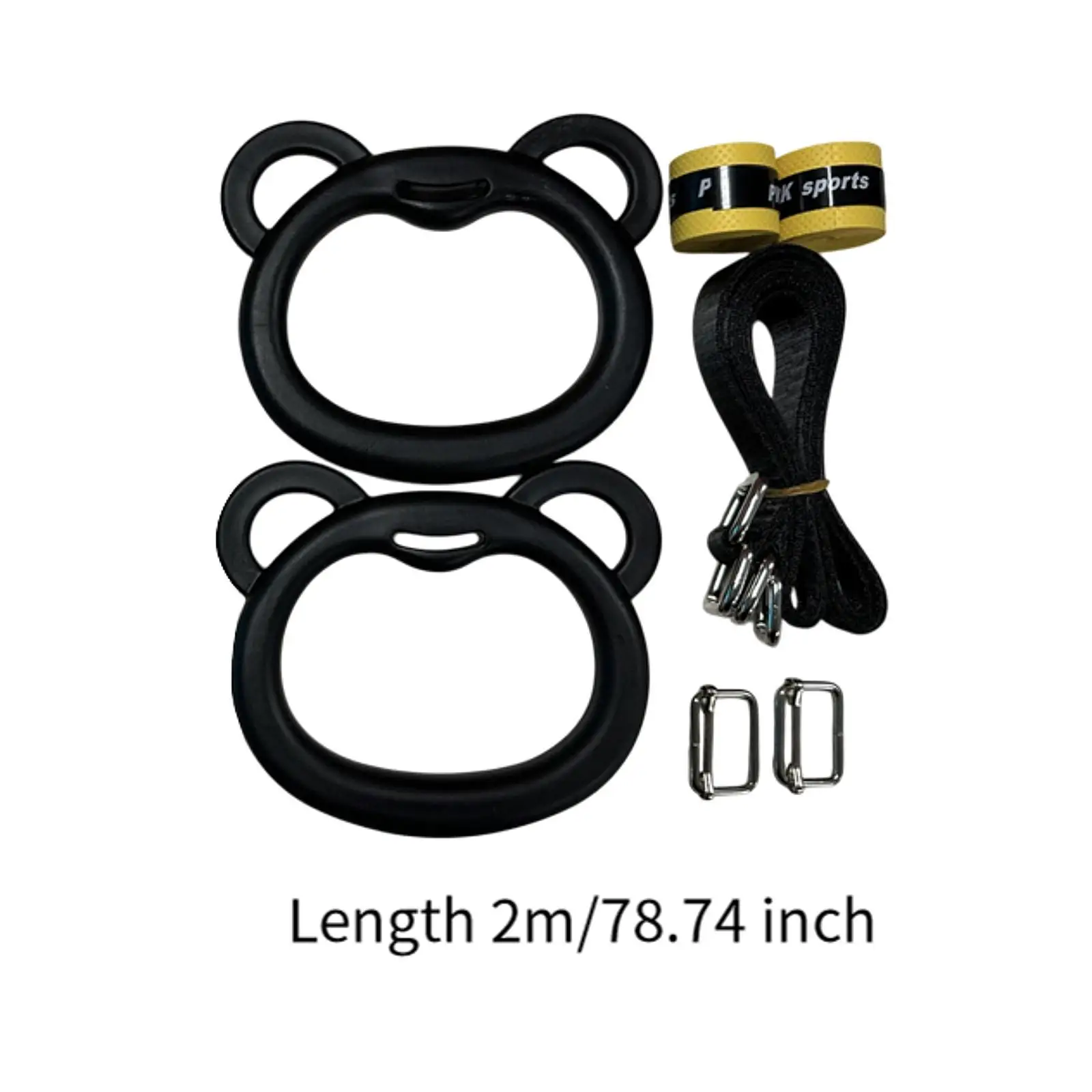 Gymnastics Rings Lightweight Bar Attachment Easy Installation Pull up Rings