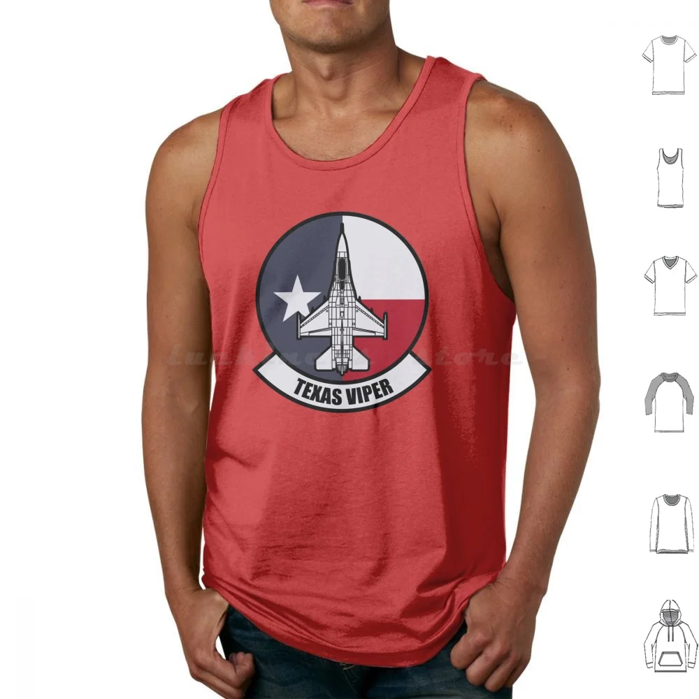 F-16 Texas Viper Patch Canotte Stampa Cotone Us Air Force Usaf Fighter Jet F16 F 16C Fighting Falcon Red Flag