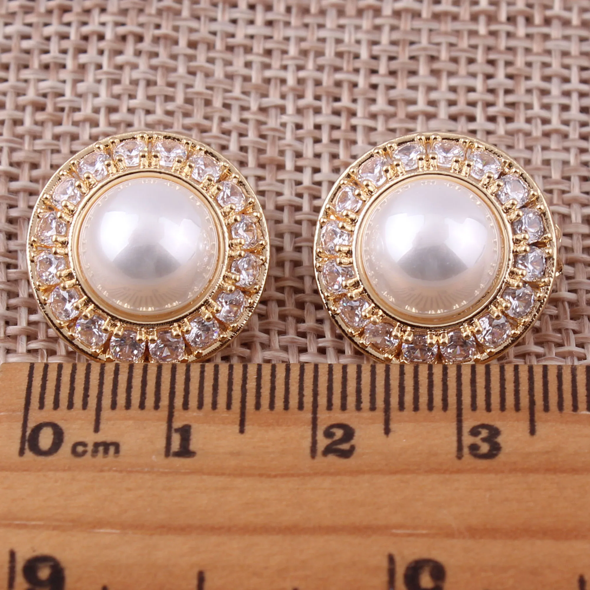 18K Gold Color Cubic Zircon Pearl Stud Clip on Earrings For Women No Pierced Cuff Earrings Ear Clip stud earrings ear clip earrings clip earrings ear clip ear accessories