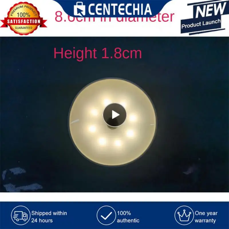 

Motion Sensor Light Led USB NightLights Round Chargeable Lamp for Bedroom Kitchen Stair Hallway Wardrobe Cupboard Lighting