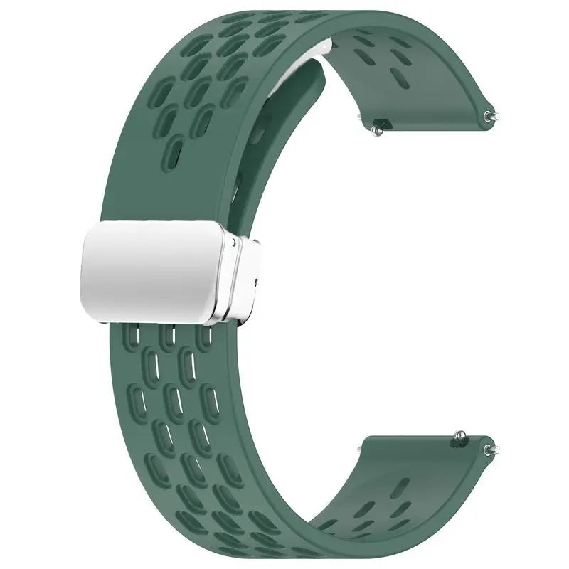 22mm Sports Silicone Magnetic Watch Strap Bracelet - Universal Band