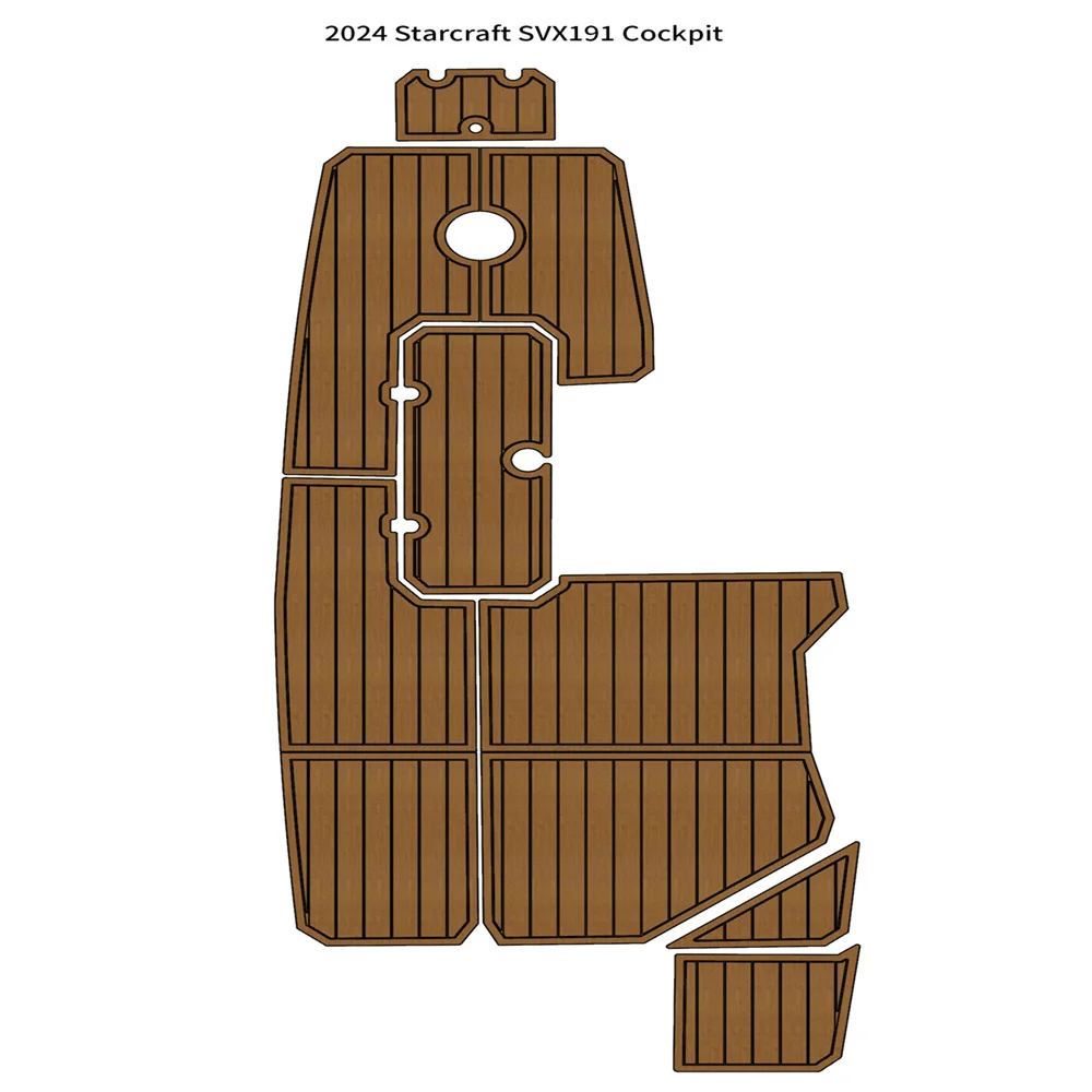2024 Starcraft Svx191 Cockpit Pad Boat Eva Foam Faux Teak Floor Mat Seadek Marinemat Gatorstep Style Autoadesivo