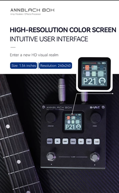 M-VAVE Annblackbox Multi-Effects Pedal Blackbox- Guitar/Bass