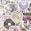 10/30/63pcs Ins Style Shiny Silver Pink Stickers Aesthetic Graffiti Decoration DIY Skateboard Phone Fridge Bike Cute Decals Toys 2