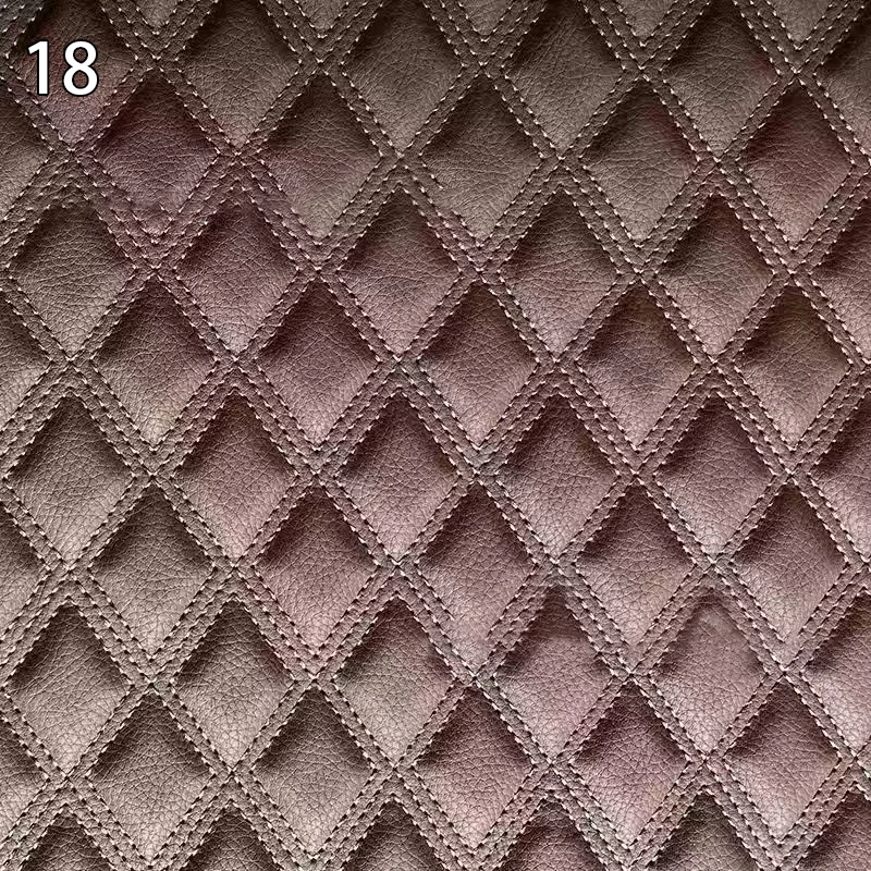 Luxurious Quilted Faux Leather Fabric for Interior Décor and Upholstery
