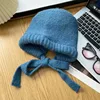 Fashion Y2K Cute Beanie Autumn Winter Women Warm Japanese Knit Hat Pile Caps Men Ear Protection Tie Pullover Hat Gorro Bonnet 6