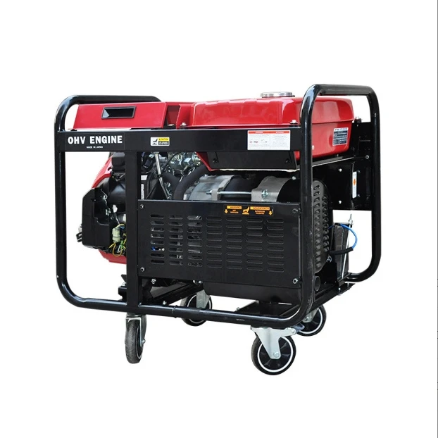 Small Household Gasoline Generator Set, 220V Single-phase 8KW, Electric Start, Customizable Power