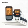 MeatChamp 4 Probes Backlight LCD Display 100M Wireless Range Digital Kitchen Cooking BBQ Oven Meat Thermometer With Alarm 1