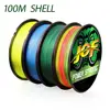 JOF Braided Line X4 100/300m 6 Color All For Fishing Line MaxDrag 85LB Multifilament PE Line For Saltwater Sea Fishing 4