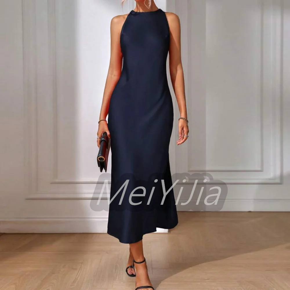 

Meiyijia Evening Dress Saudi Sleeveless Halter Elegant Simple Aline Arabia Sexy Evening Birthday Club Outfits Summer 2024