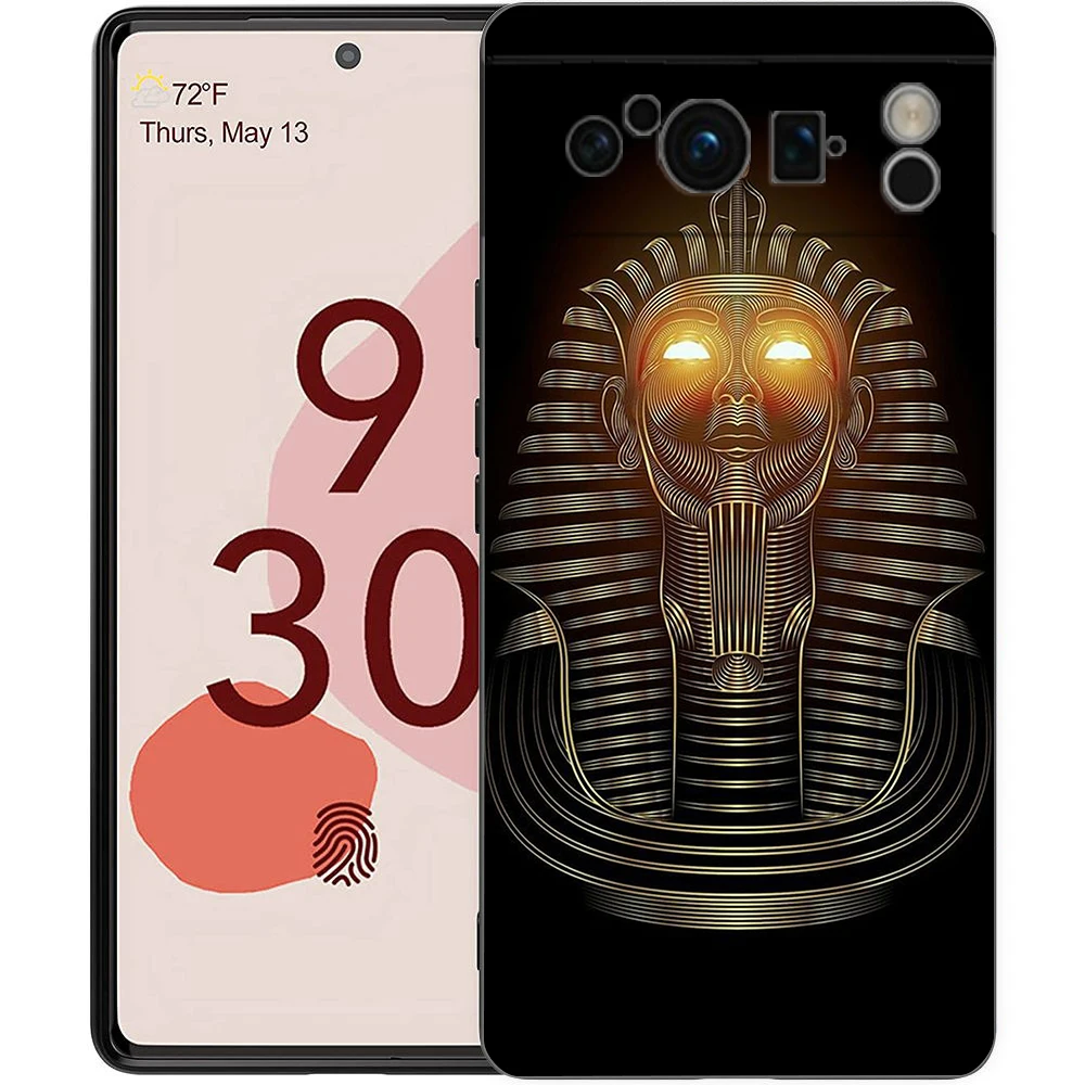 Sacred Eye of Horus Egypt Fresco Shockproof Silicone Phone Case