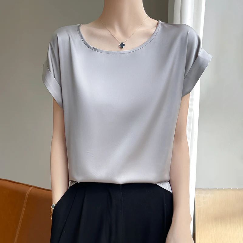 جديد س الرقبة الحرير بروتيل السيدات رقيقة سترة الس...