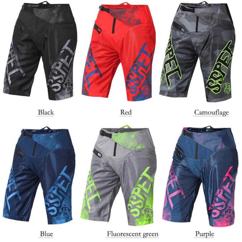 Pantalones cortos de para hombre y mujer, Shorts antideslizantes para motocicleta, BMX MX, DH, Motocross - AliExpress