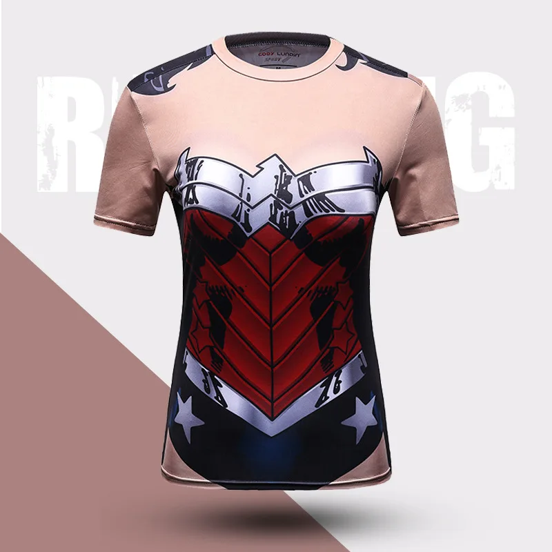 Rashguard T shirt Women MMA Compression Shirts Short Sleeve 3D Printing Sports Boxing Bjj Kickboxing Jerseys