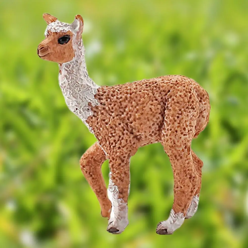 

Animal Statue Durable Animal Model No Deformation Delicate Donkey Sheep Animal Figurine Model for Home